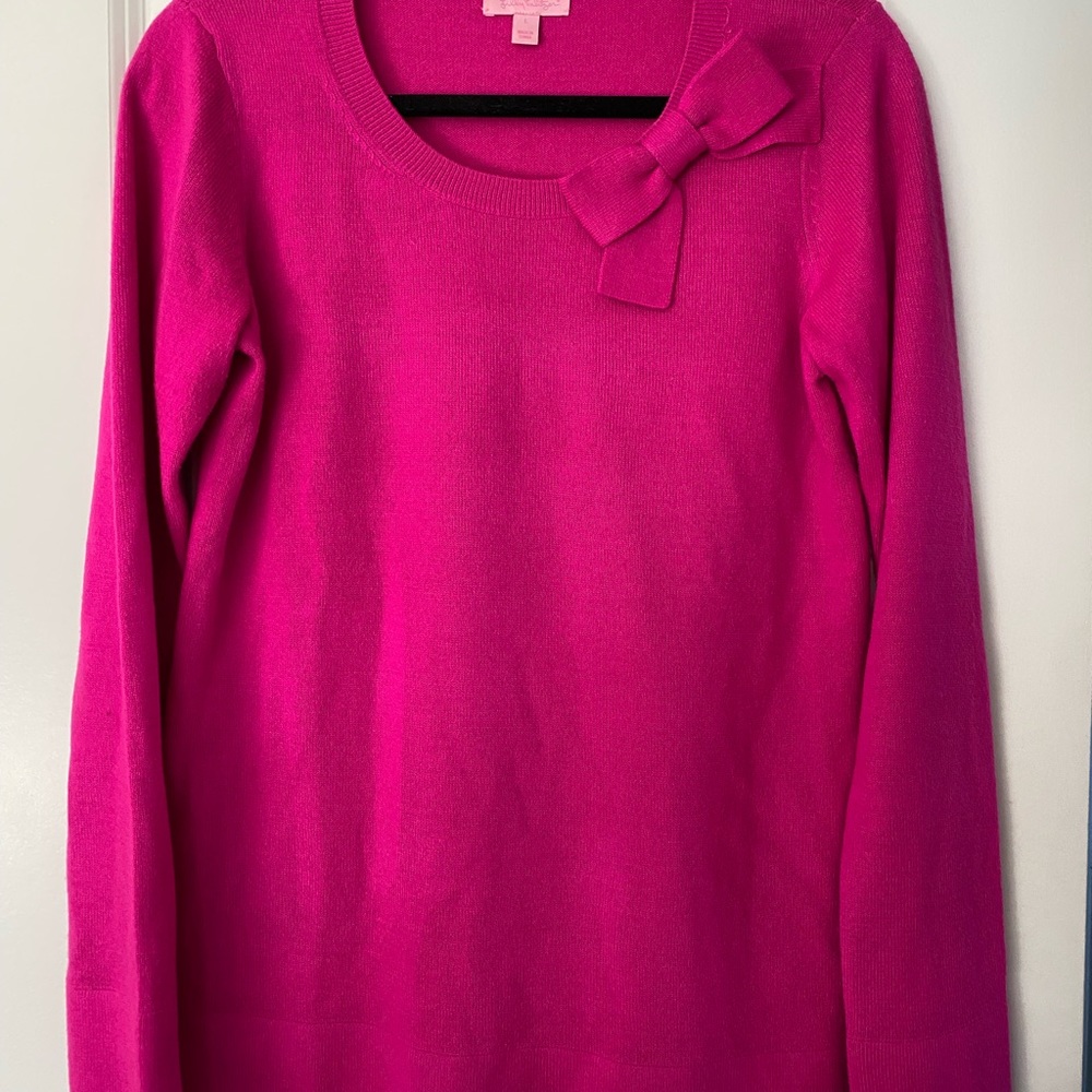 Lilly Pulitzer Truro Pink Bow Sweater